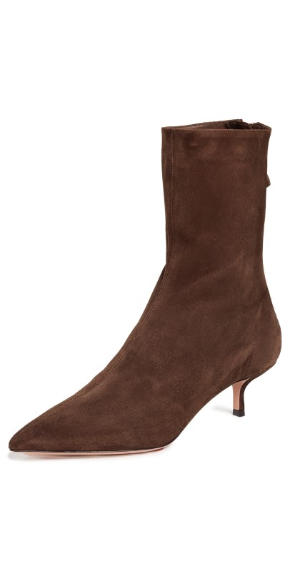 Aquazzura Montmartre Booties 50mm Espresso