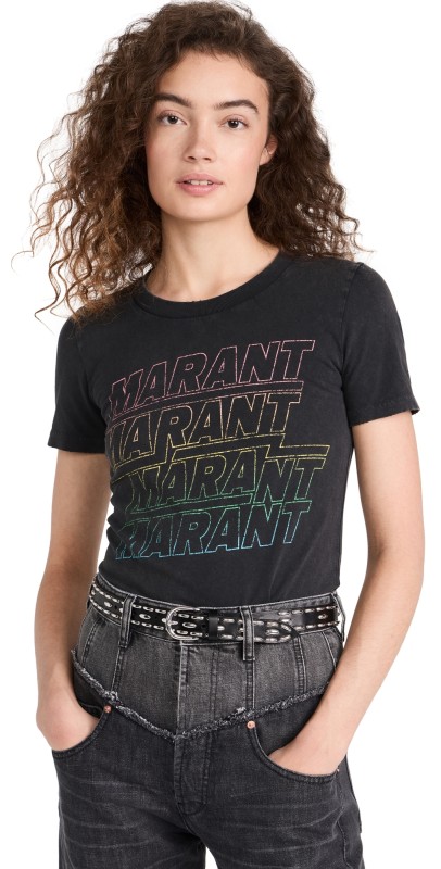 Isabel Marant Étoile Ziliani Tee Faded Black