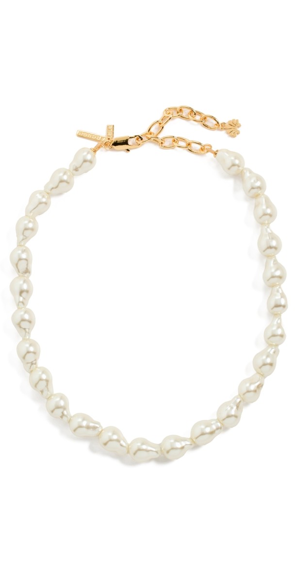 Lele Sadoughi Baroque Pearl Collar Necklace Pearl