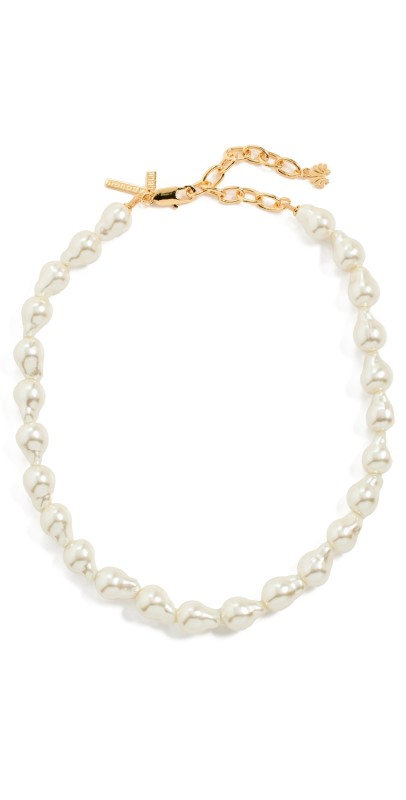 Lele Sadoughi Baroque Pearl Collar Necklace Pearl