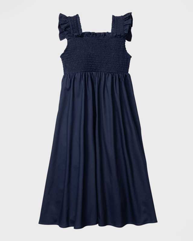 Girl's Margaux Twill Sun Dress, Size 2-12
