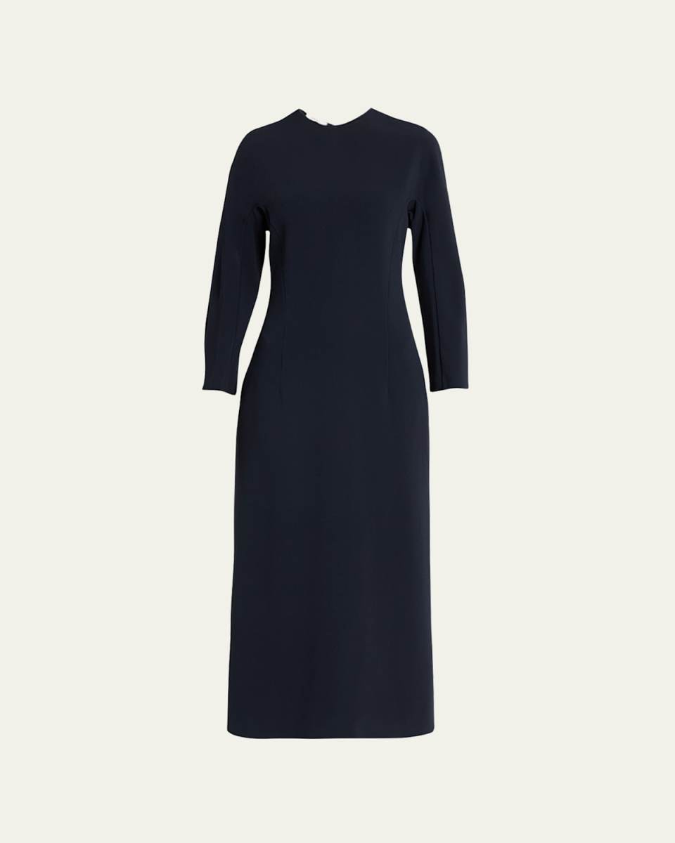 Elia Long-Sleeve Viscose Dress