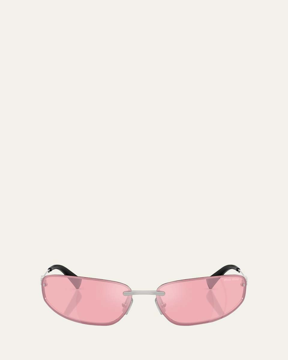 A50S Rimless Oval Metal Sunglasses