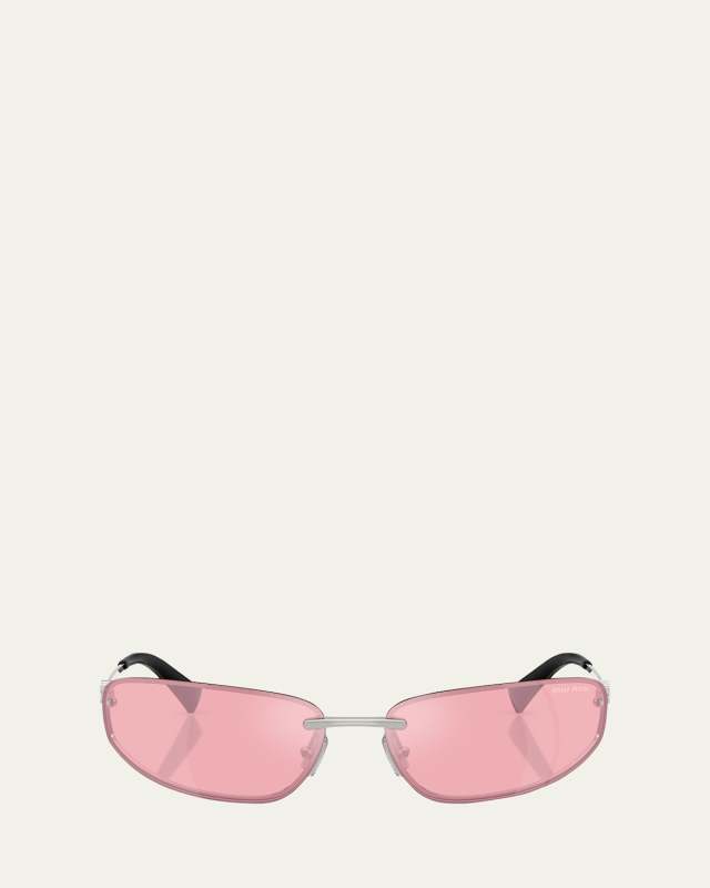 A50S Rimless Oval Metal Sunglasses