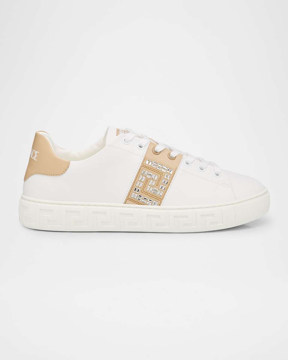La Greca Crystal Low-Top Sneakers
