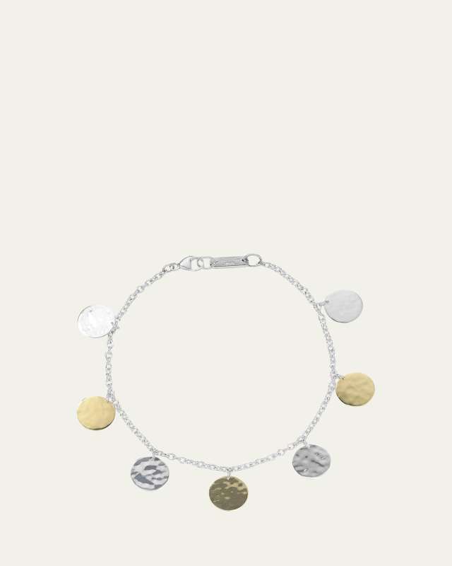 Hammered Paillette Bracelet in Chimera