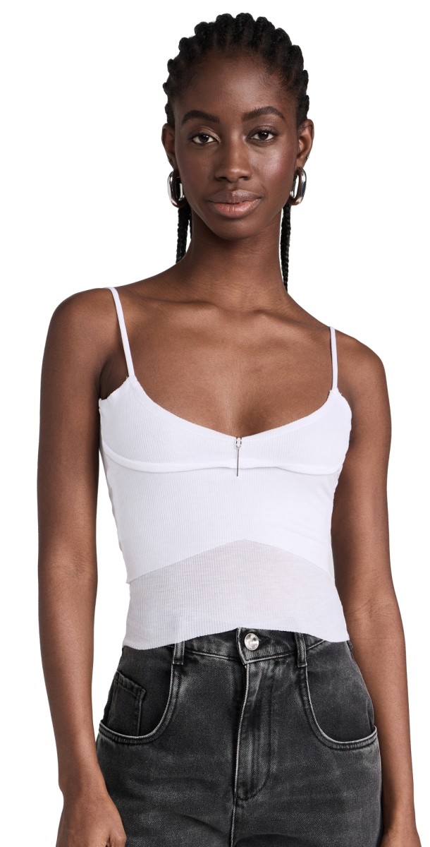 Sami Miro Vintage Double Layer Tank White