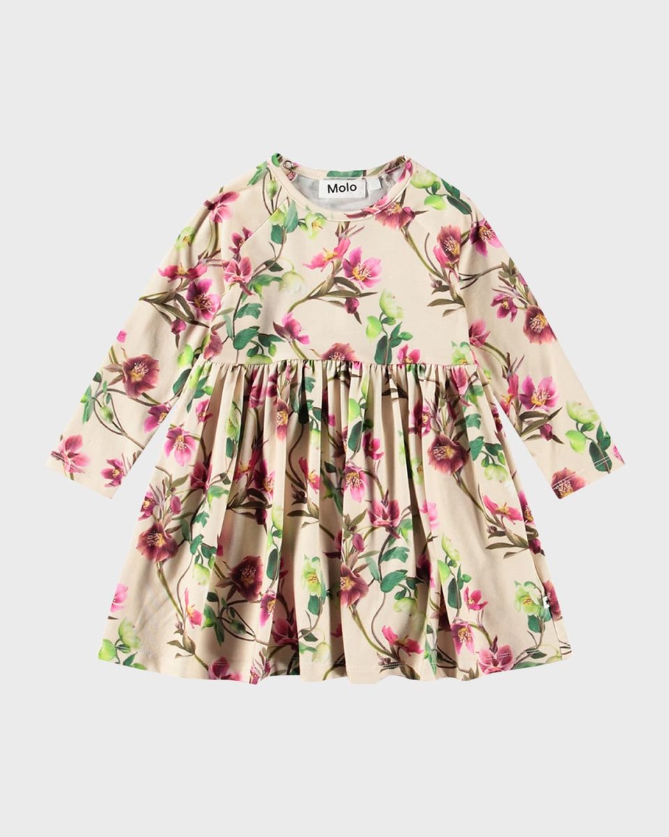 Girl's Charmaine Floral-Print Dress, Size 6M-2