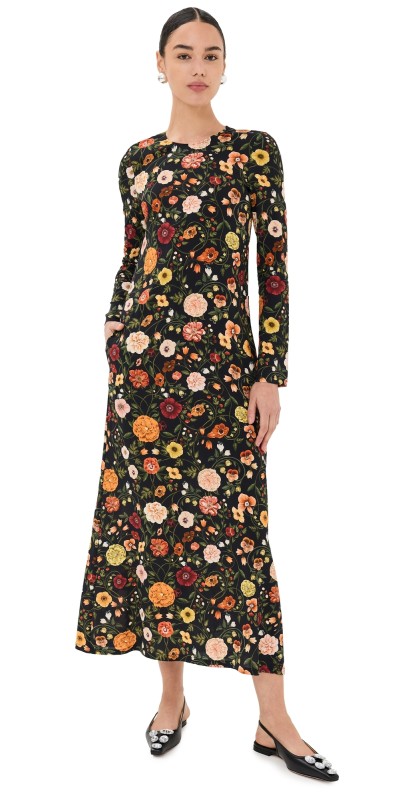 La DoubleJ Long Sleeve Swing Dress Botticelli