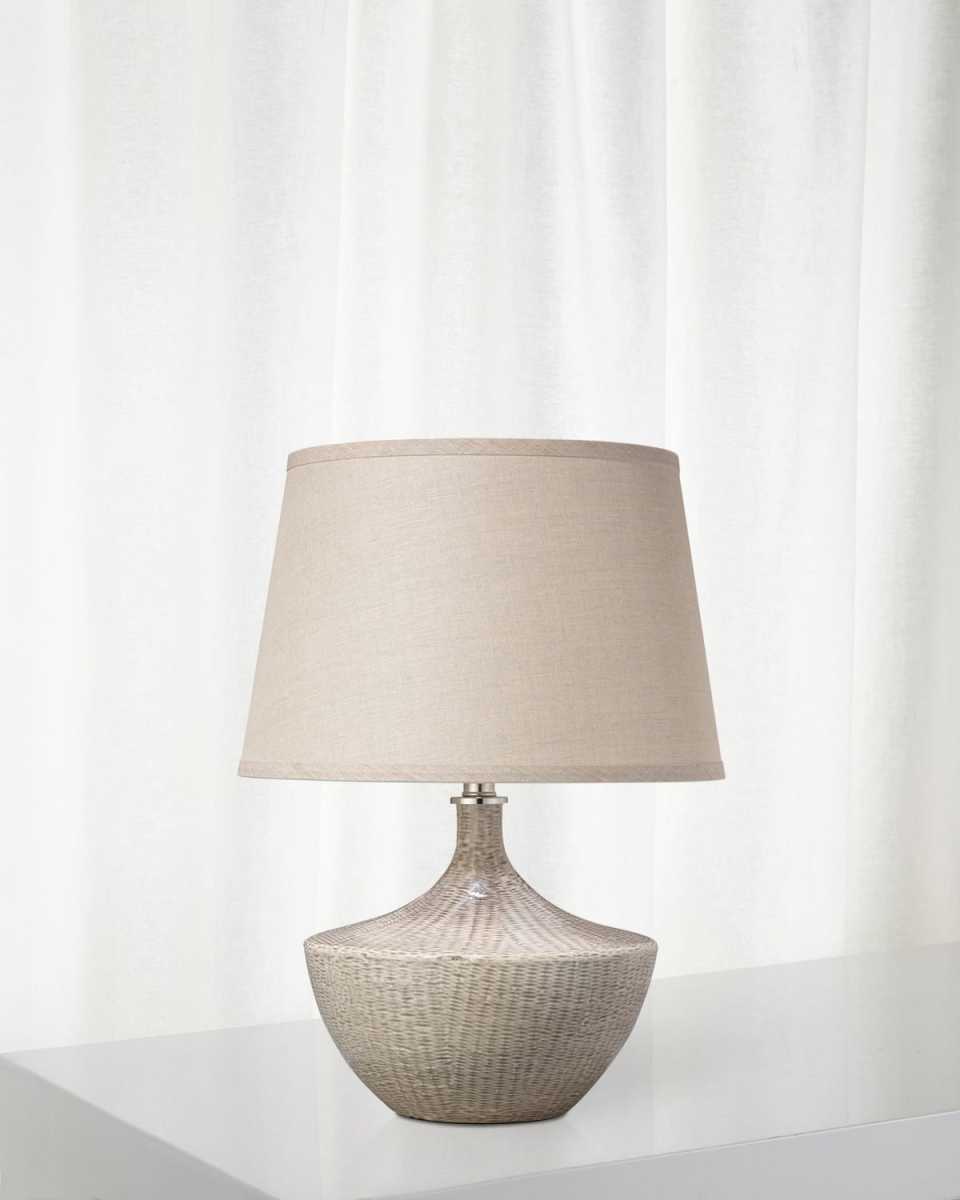 Basketweave Table Lamp