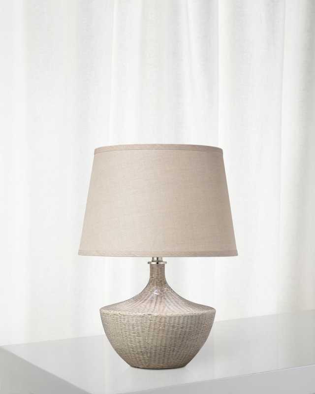 Basketweave Table Lamp