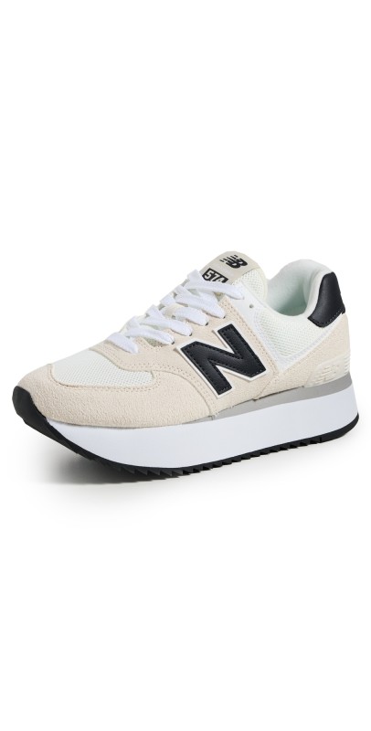 New Balance 574+ Sneakers Beige/White