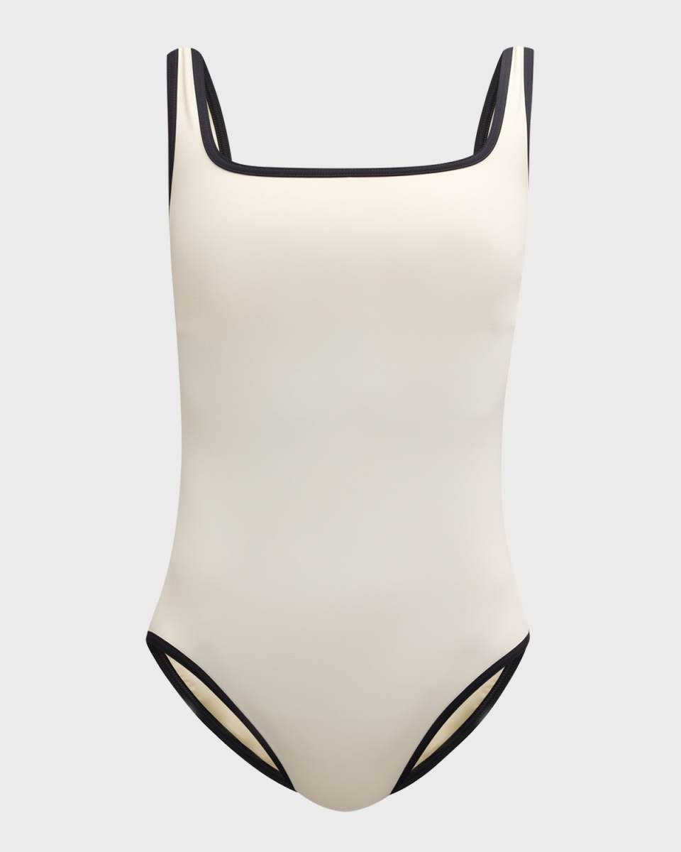 McKenna Contrast Trim One-Piece Swimsuit