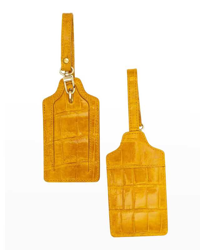 Two Alligator Luggage Tag Set