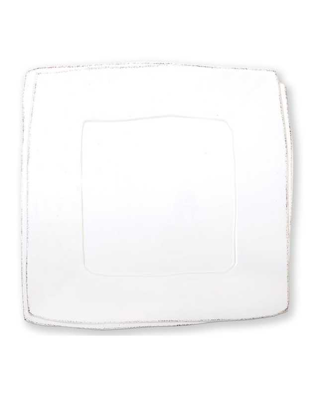 Lastra Square Platter, White