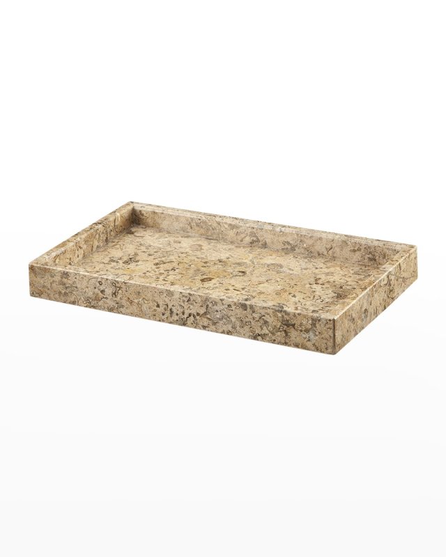 Fossil Stone Polished Small Amenity Tray