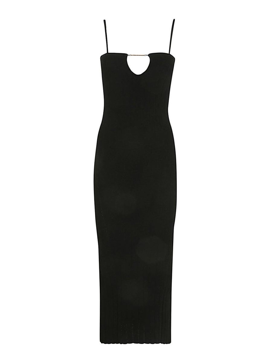 Jacquemus Robe Au Genou - Noir