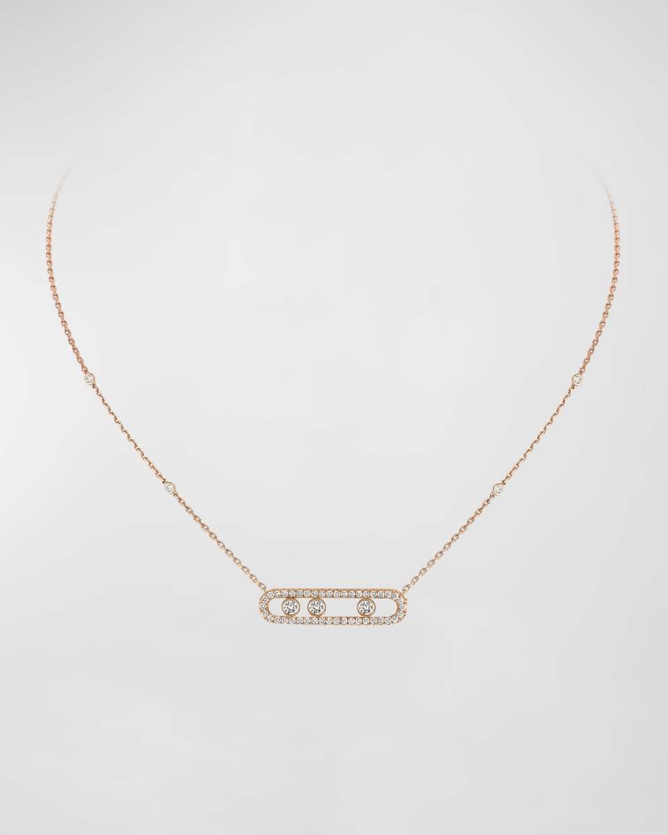 MOVE PAVE DIAMOND NECKLACE