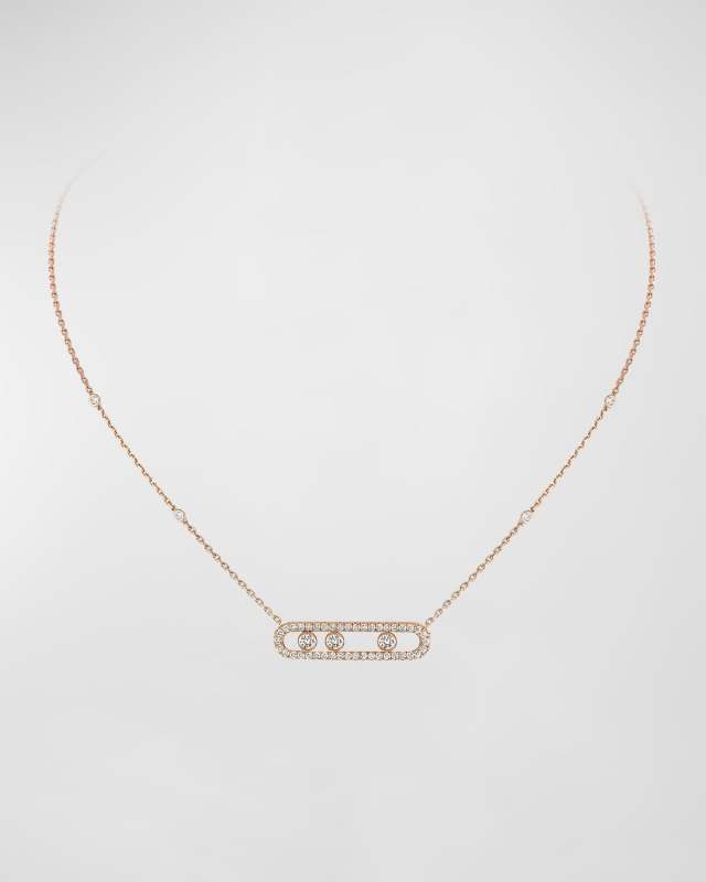 MOVE PAVE DIAMOND NECKLACE