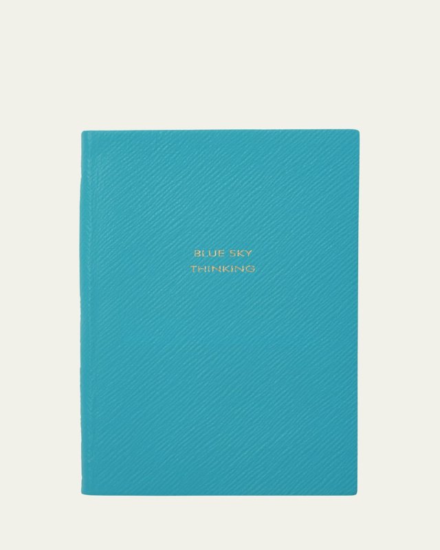 Blue Sky Thinking Panama Leather Notebook