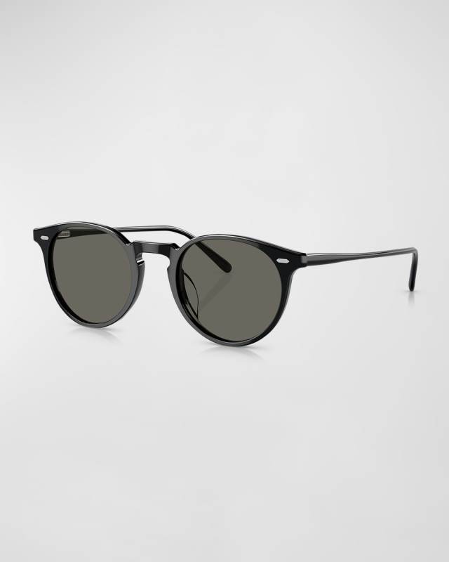 Round Acetate Sunglasses