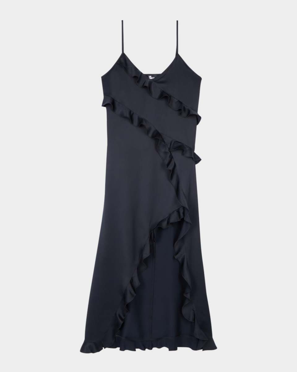 Sleeveless Ruffled Slip Dress