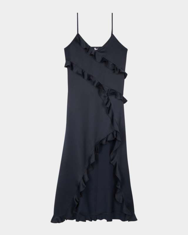 Sleeveless Ruffled Slip Dress