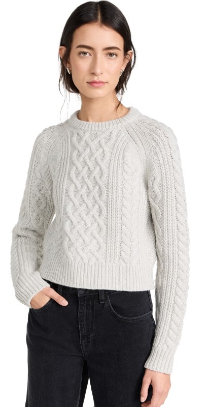 Nili Lotan Coras Sweater Light Grey Melange
