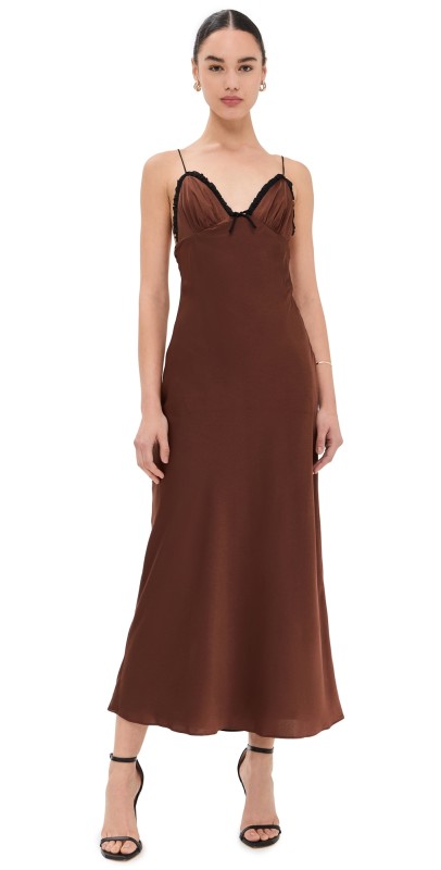 NIA Camille Dress Chocolate