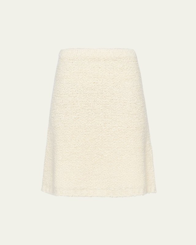 Wool Boucle Skirt