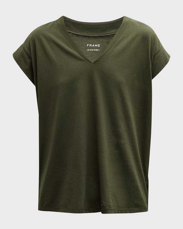 Le Mid Rise V-Neck T