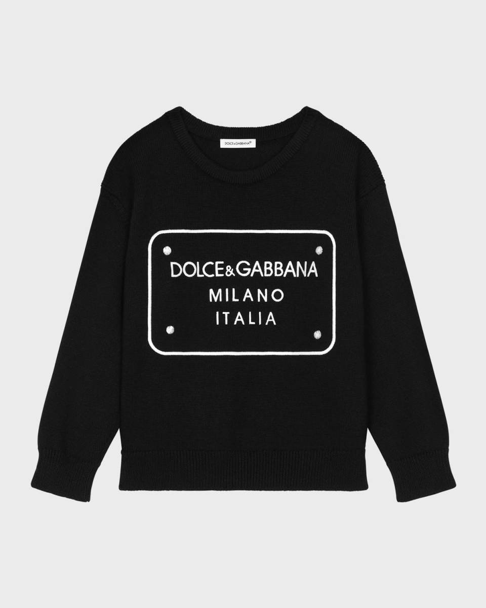 Boy's Oversized Logo-Print Sweatshirt, Size 8-14