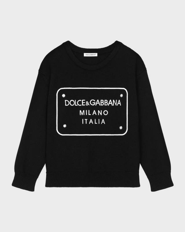 Boy's Oversized Logo-Print Sweatshirt, Size 8-14