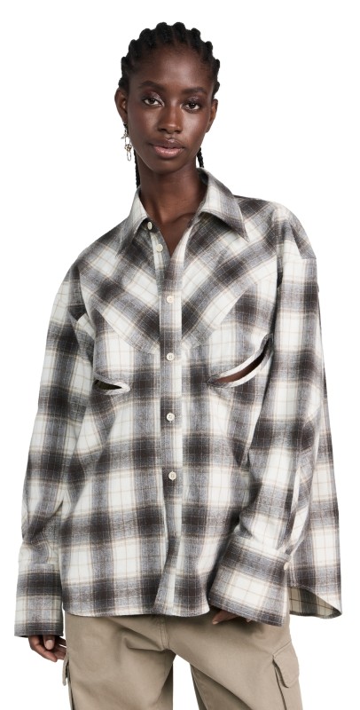 Commission Rider Flannel Shirt Snow Plaid