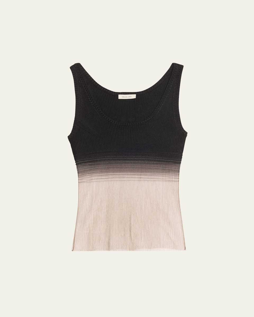 Evanescent Sheer Degrade Tank Top