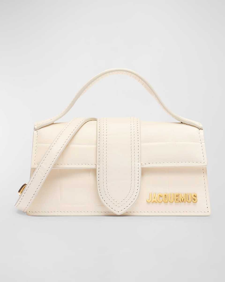 Le Bambino Croc-Embossed Crossbody Bag