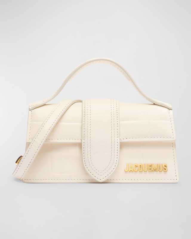 Le Bambino Croc-Embossed Crossbody Bag
