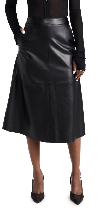 Joe's Jeans The Lori Vegan Leather Skirt Black