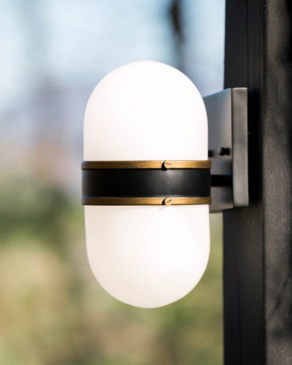 Brian Patrick Flynn Capsule 3 Light Textured Outdoor Sconce