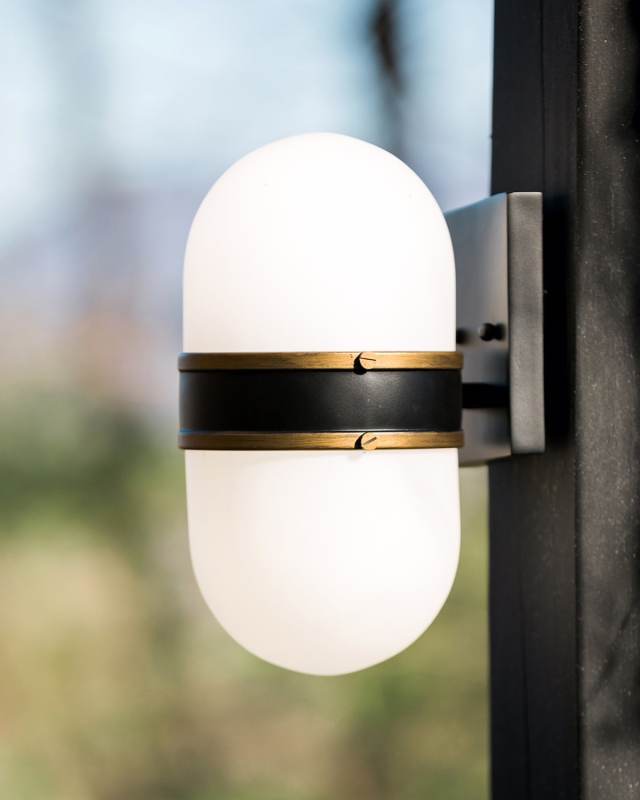 Brian Patrick Flynn Capsule 3 Light Textured Outdoor Sconce