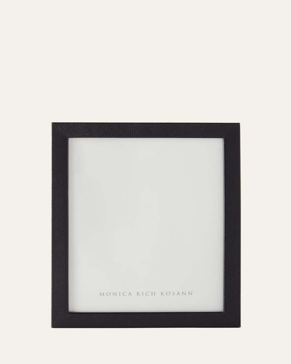 Black Pebbled Leather Frame, 8" x 10"