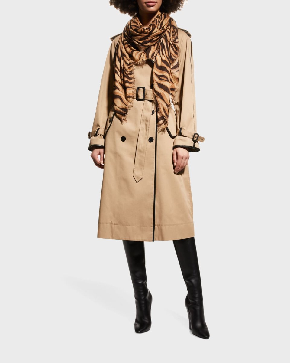 Tiger Cashmere-Modal Scarf