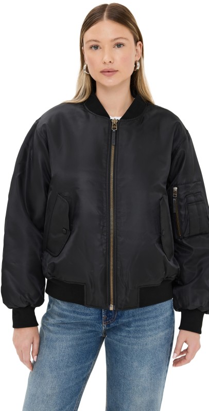 ANINE BING Leon Bomber Jacket Black