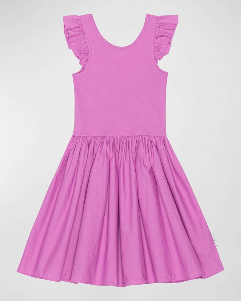 Girl's Cloudia Ruffle Trim Dress, Size 3T-6