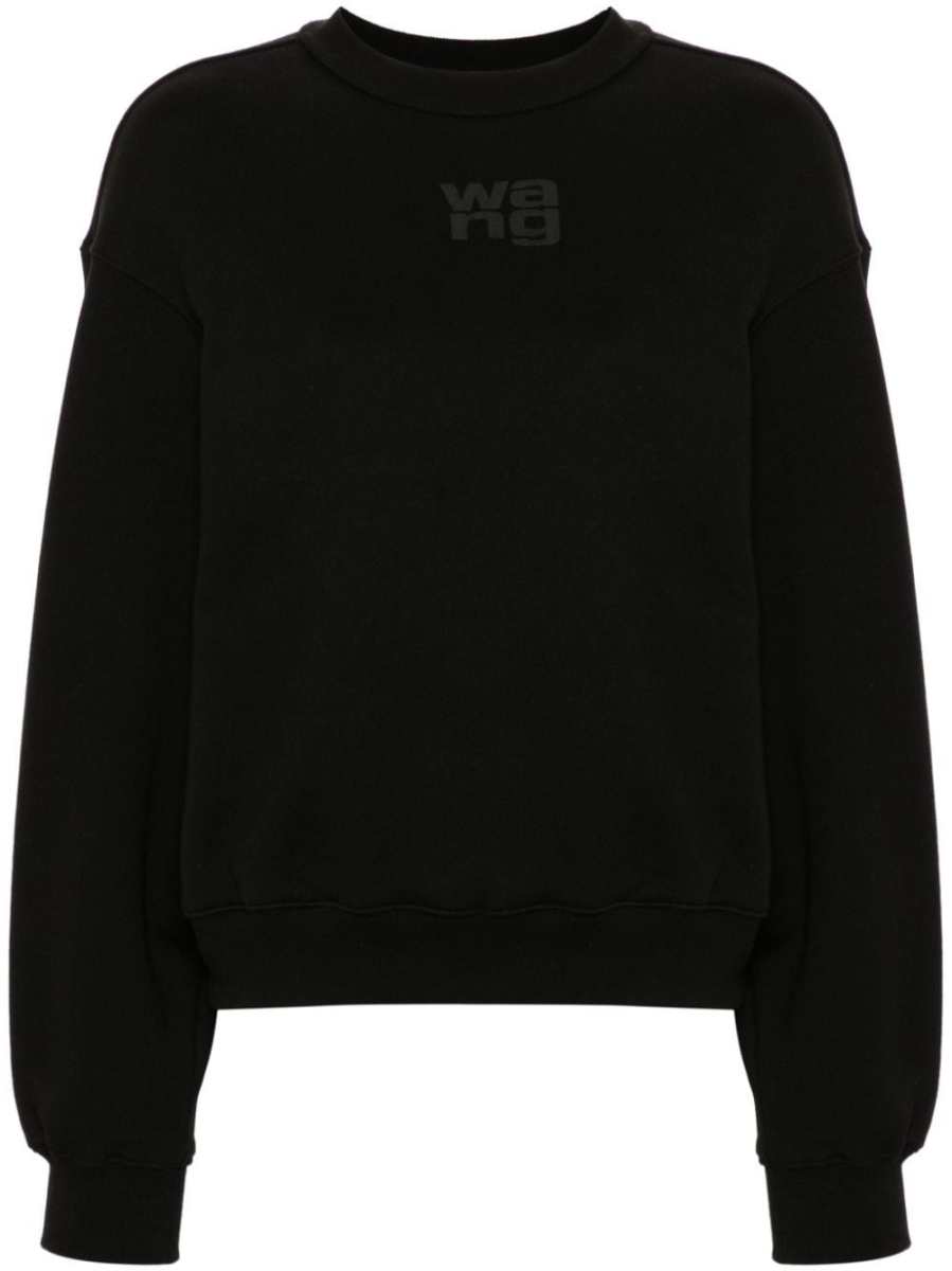 logo-embossed cotton sweatshirt