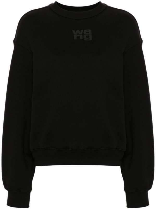 logo-embossed cotton sweatshirt