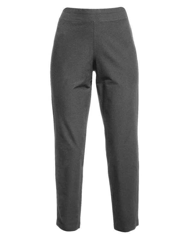 Washable Stretch Crepe Slim Ankle Pants