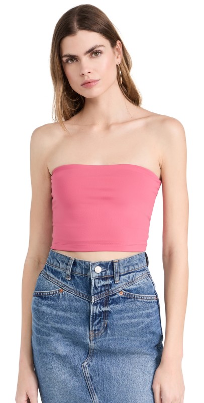 Susana Monaco Core Crop Tube Top Azalea