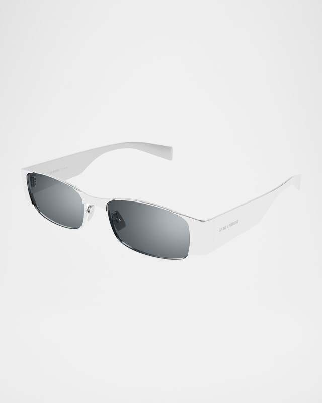Rectangular Metal Sunglasses