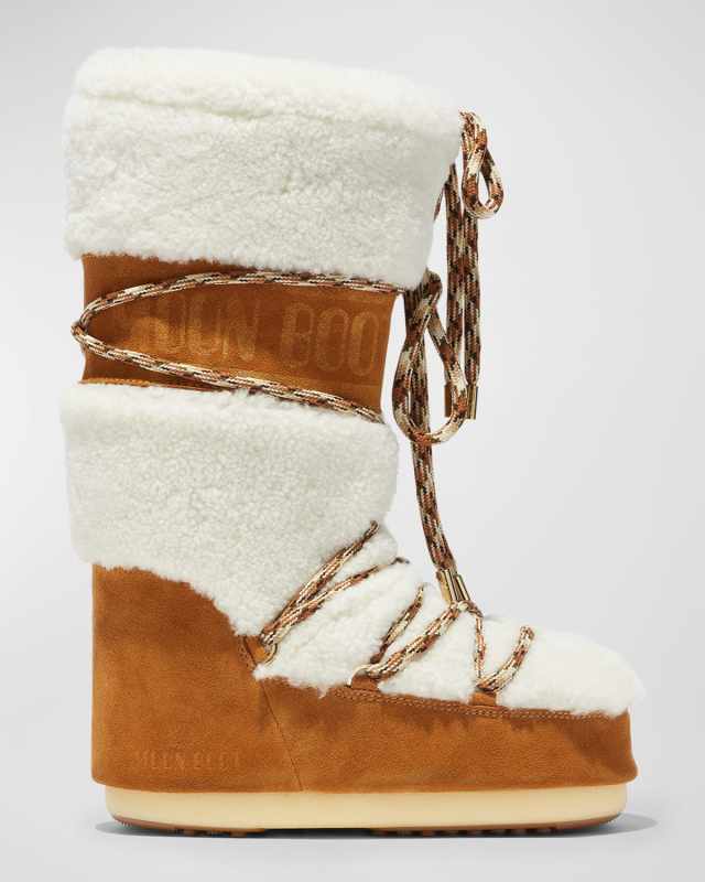 Icon Suede Shearling Tall Snow Boots